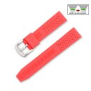 Easy-Klick Silikon Uhrenarmband Modell Fortuna rot 22 mm