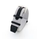 Canvas-Nylon Nato-Uhrenarmband Modell Tower hell-grau 20 mm