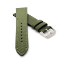 Canvas-Nylon Textil Uhrenarmband Modell Oxfort grün 19 mm, wasserfest