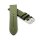 Canvas-Nylon Textil Uhrenarmband Modell Oxfort grün 21 mm, wasserfest