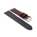 Canvas-Nylon Textil Uhrenarmband Modell Oxfort braun 24 mm, wasserfest