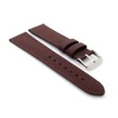 Easy-Klick Canvas-Nylon Textil Uhrenarmband Modell Oxfort braun 24 mm, wasserfest