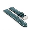 Echt Haifisch Uhrenarmband Modell Hai-Chrono grün 20/18 mm