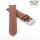 Echt Haifisch Easy-Klick Uhrenarmband Modell Poseidon-XL hellbraun 20 mm, XL-extralang