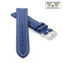 Echt Haifisch Easy-Klick Uhrenarmband Modell Poseidon-XL ozeanblau 22 mm, XL-extralang