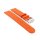 Perforiertes Easy-Klick Leder-Uhrenarmband Modell Golfing orange 20 mm