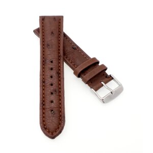 Echt Strauß Uhrenarmband Modell Liberty mocca 22 mm 