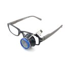 Uhrmacher Aluminium-Kunststoff Okular 10-fache Vergrößerung für Brillenträger