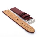 Veganes Kaktus-Faser Uhrenarmband Modell Kaktus bordeaux-rot 18 mm