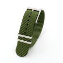 Nato Nylon Uhrenarmband Modell Luxor grün 20 mm,...