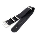 GEO-Straps Nato Nylon Uhrenarmband Modell Nitro schwarz...