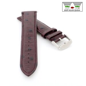 Easy-Klick Strauß-Optik Uhrenarmband Modell Venezia mocca 18 mm