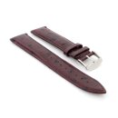 Easy-Klick Strauß-Optik Uhrenarmband Modell Venezia mocca 18 mm