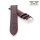 Easy-Klick Strauß-Optik Uhrenarmband Modell Venezia mocca 18 mm