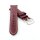 Echt Python-Schlange Uhrenarmband Modell Python-Chrono bordeaux-rot 20 mm