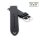 Easy-Klick Premium Wachs-Leder Uhrenarmband Modell Petros schwarz 18 mm