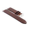 Easy-Klick Premium Wachs-Leder Uhrenarmband Modell Petros mocca 20 mm