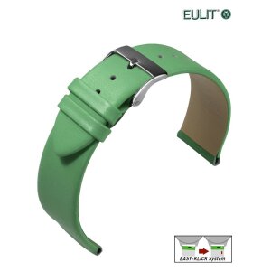 Eulit Easy-Klick Kalb-Nappa Uhrenarmband Modell Nappa-Fashion apfel-grün 20 mm