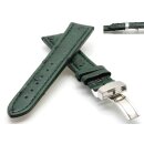 Echt Strauß Uhrenband Modell Liberty-FS grün 22 mm Faltschließe
