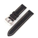 Easy-Klick Rindleder Uhrenarmband Modell Budapest schwarz 20 mm