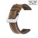 Easy-Klick Rindleder Uhrenarmband Modell Budapest mocca 20 mm