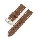 Easy-Klick Rindleder Uhrenarmband Modell Budapest mocca 20 mm