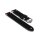 Easy-Klick Veloursleder Uhrenarmband Modell Diskus schwarz/mehrfarbig 20 mm