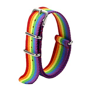 Nato-Nylon Durchzugs-Uhrenarmband Modell Textec mehrfarbig 18 mm Nato Strap