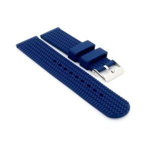 Easy-Klick Reifenmuster Silikon Uhrenarmband Modell Tirock blau 18 mm