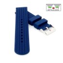 Easy-Klick Reifenmuster Silikon Uhrenarmband Modell Tirock blau 22 mm