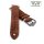 Easy-Klick Veloursleder Uhrenarmband Modell Diskus mocca-WN 22 mm