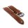Easy-Klick Veloursleder Uhrenarmband Modell Diskus mocca-WN 22 mm
