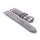 Easy-Klick Veloursleder Uhrenarmband Modell Diskus grau-WN 22 mm