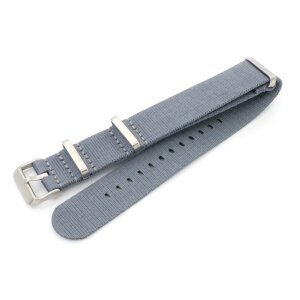 GEO-Straps Nato Nylon Uhrenarmband Modell Beat-S grau 22 mm