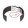 Easy-Klick Silikon Uhrenarmband Modell Mykonos rot 18 mm, Faltschließe