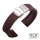 Easy-Klick Silikon Uhrenarmband Modell Mykonos mocca-braun 20 mm, Faltschließe
