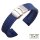 Easy-Klick Silikon Uhrenarmband Modell Mykonos blau 22 mm, Faltschließe