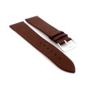 Feines flaches Kalbsleder Uhrenarmband Modell 2070AE mocca 14 mm