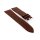 Feines flaches Kalbsleder Uhrenarmband Modell 2070AE mocca 18 mm