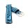 Nylon Textil Uhrenarmband Modell Letter blau-mehrfarbig 22 mm, wasserfest