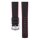 Hirsch Hybrid Silikon-Leder Uhrenarmband Modell Robby schwarz-rot 20 mm
