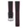 Hirsch Hybrid Silikon-Leder Uhrenarmband Modell Robby schwarz-rot 21 mm
