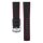 Hirsch Hybrid Silikon-Leder Uhrenarmband Modell Robby schwarz-rot 22 mm