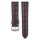 Hirsch Hybrid Alligator Silikon-Leder Uhrenarmband Modell Paul-XL mocca 20 mm
