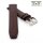 Easy-Klick Hybrid Silikon-Leder Uhrenarmband Modell Prag mocca 22 mm