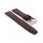 Easy-Klick Hybrid Silikon-Leder Uhrenarmband Modell Prag mocca 22 mm
