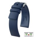 Hirsch Premium Kautschuk Uhrenarmband Modell Pure-L blau...