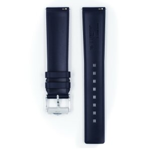 Hirsch Premium Kautschuk Uhrenarmband Modell Pure-L blau 22 mm Uhre