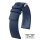 Hirsch Premium Kautschuk Uhrenarmband Modell Pure-L blau 22 mm