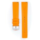 Hirsch Premium Kautschuk Uhrenarmband Modell Pure-L orange 22 mm
